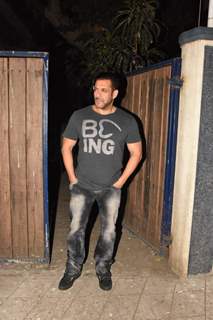 Salman Khan snapped outside a recording studio!