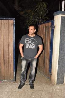 Salman Khan snapped outside a recording studio!