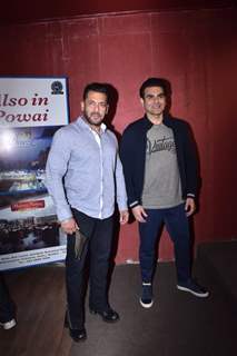 Salman Khan and Arbaaz Khan pose on the sets of talk show - Pinch 