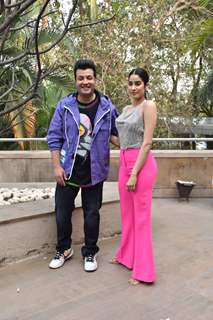 Janhvi Kapoor and Varun Sharma at the promotions of Roohi