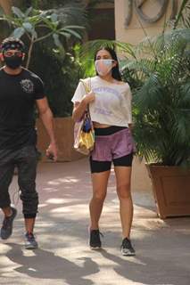 Sara Ali Khan snapped outside gym, Bandra