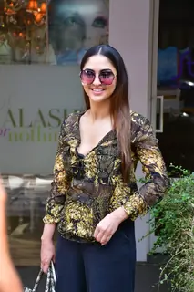 Krystle D'Souza snapped at Bandra