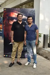 Rumi Jaffery and Anand Pandit at Chehre Trailer preview in Juhu, Mumbai