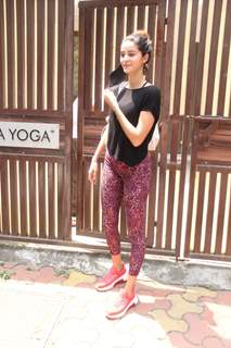 Ananya Pandey snapped at Yoga classes in Bandra