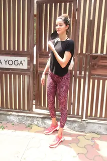 Ananya Pandey snapped at Yoga classes in Bandra