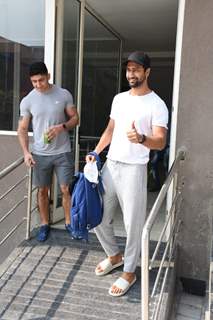 Vicky Kaushal snapped at a gym in Andheri