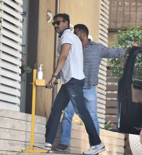 Ajay Devgn snapped in Juhu, Mumbai