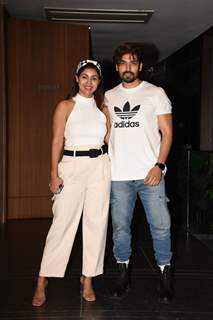 Gurmeet Choudhary and Debina Choudhary at the special screening of 'The Wife'