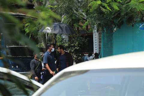 John Abraham and Disha Patani spotted at shoot location!