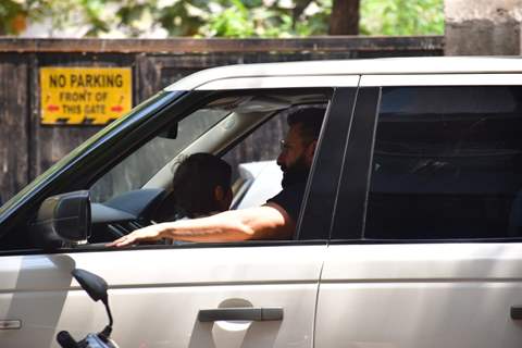 Saif Ali Khan and Taimur Ali Khan spotted in Bandra...