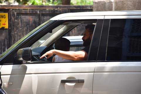 Saif Ali Khan and Taimur Ali Khan spotted in Bandra...