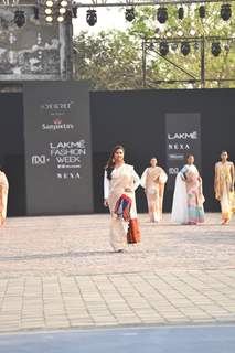 Lara Dutta at Lakme Fashion Week 2021