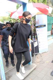 Deepika Padukone snapped after a shoot in Bandra