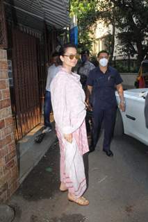 Kangana Ranaut snapped at a dubbing studio