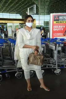 Huma Qureshi snapped at airport