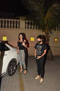 Maheep Kapoor and Seema Khan snapped at Amrita Arora's house party, Bandra
