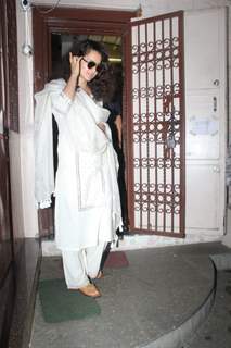 Kangana Ranaut snapped at dubbing studio