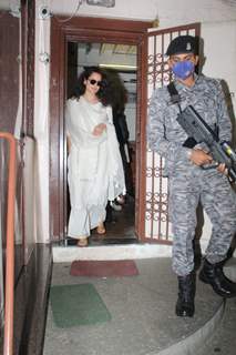 Kangana Ranaut snapped at dubbing studio