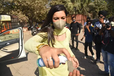 Gauahar Khan snapped in Versova