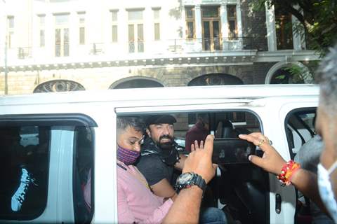 Actor Ajaz Khan for medical examination after his arrest in drug case, Mumbai
