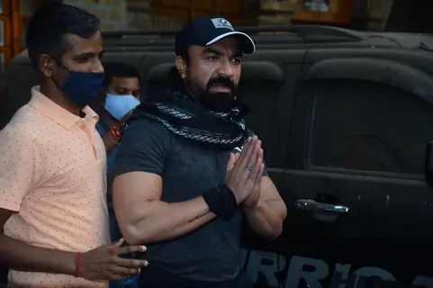 Actor Ajaz Khan for medical examination after his arrest in drug case, Mumbai