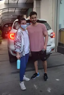 Soha Ali Khan and Kunal Khemu spotted at gym in Khar