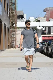 Karan Tacker snapped at gym in Andheri