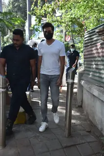 Riteish Deshmukh snapped at a shoot in Bandra