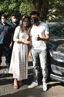 Riteish and Geneila Deshmukh snapped at a shoot in Bandra