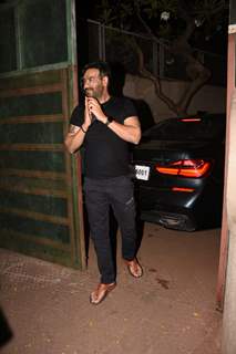 Ajay Devgn arrives for his birthday celebrations