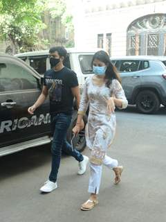 Rhea Chakraborty and brother Showik snapped at NCB office