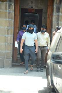 Ajaz Khan being escorted to hospital from custody!