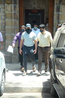 Ajaz Khan being escorted to hospital from custody!