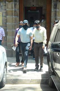 Ajaz Khan being escorted to hospital from custody!