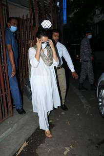 Kangana Rananut snapped at a dubbing studio in Bandra