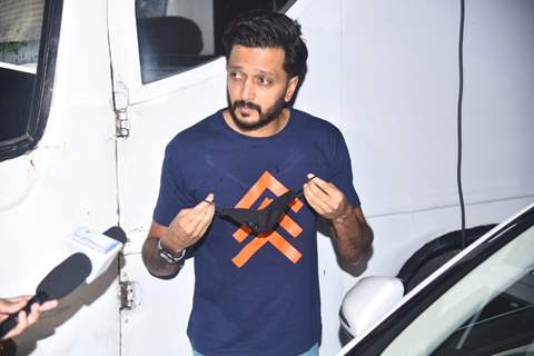 Riteish Deshmukh snapped after a shoot in Andheri