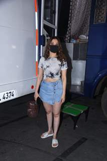 Tamannaah Bhatia snapped after a shoot in Andheri