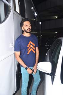 Riteish Deshmukh snapped after a shoot in Andheri