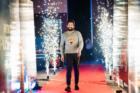 South star Allu Arjun at the Introduction of Pushparaj event 
