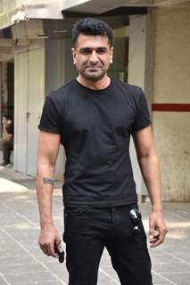 Television star Eijaz Khan snapped at a dubbing studio in Andheri