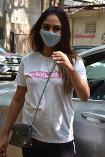 Krystle D'Souza snapped at a clinic in Andheri