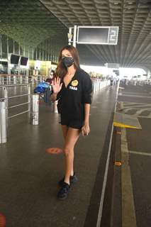 Tara Sutaria spotted at airport