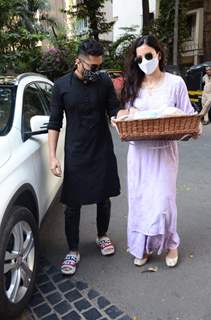 Gauahar Khan and Zaid Darbar snapped in Versova, Andheri