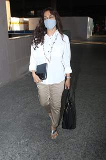 Juhi Chawla snapped at airport