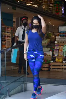 Kim Sharma snapped at food hall