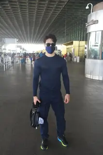 Tiger Shroff snapped departing for Maldives on Sunday