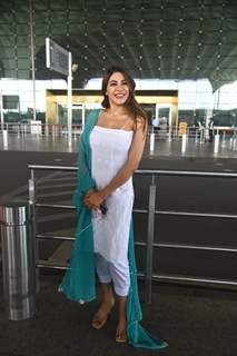 Bigg Boss 14 fame Nikki Tamboli snapped at airport