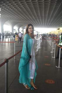 Bigg Boss 14 fame Nikki Tamboli snapped at airport