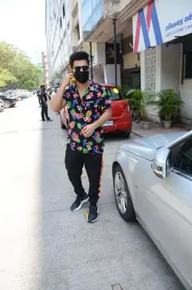 Rahul Vaidya spotted in Andheri