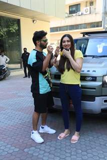 Rahul Vaidya and Disha Parmar snapped at Andheri